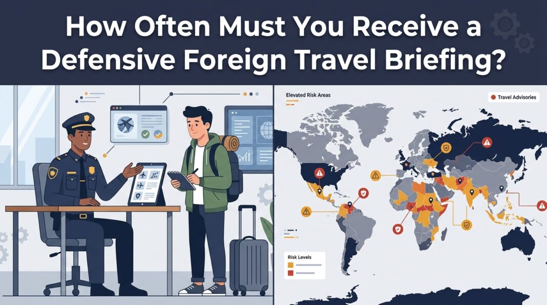 How Often Must You Receive a Defensive Foreign Travel Briefing