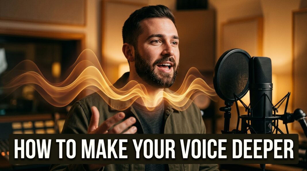 How to Make Your Voice Deeper Without Straining Your Throat